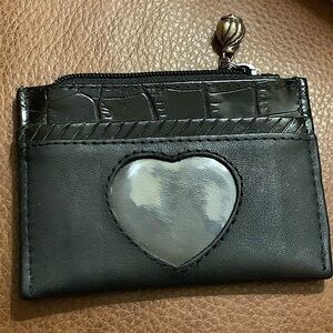 𝅺nwot Brighton Black Leather Coin Purse Card Holder